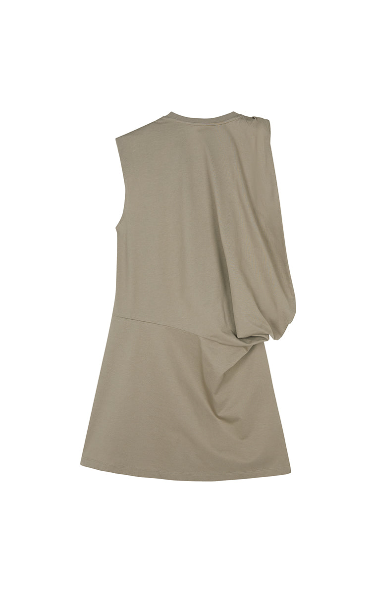 Dress / JNBY Twisted Cotton Sleeveless Dress
