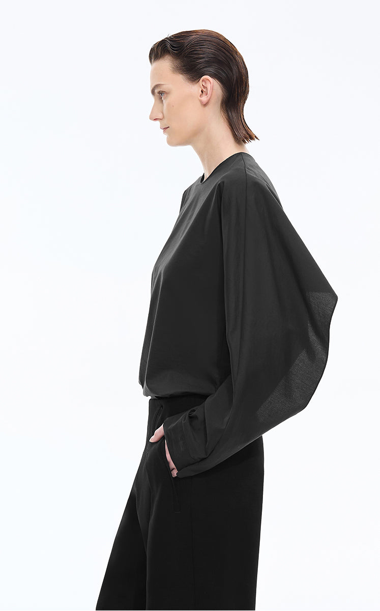 Shirt / JNBY Loose Cotton & Mulberry Silk Top