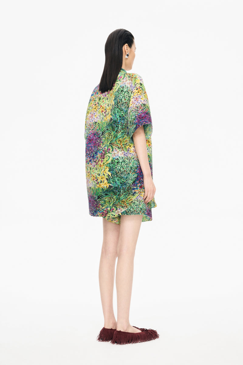 Shirt / JNBY Kew Gardens Pleated Floral Loose Shirt
