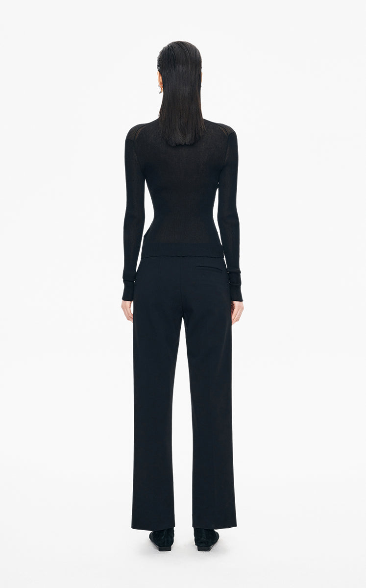 Sweater / JNBY Slim Fit Ultra-Thin Long Sleeve Pullover