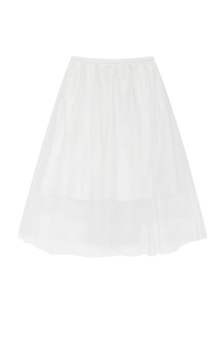 Skirt / JNBY Layered A-Line Tulle Midi Skirt