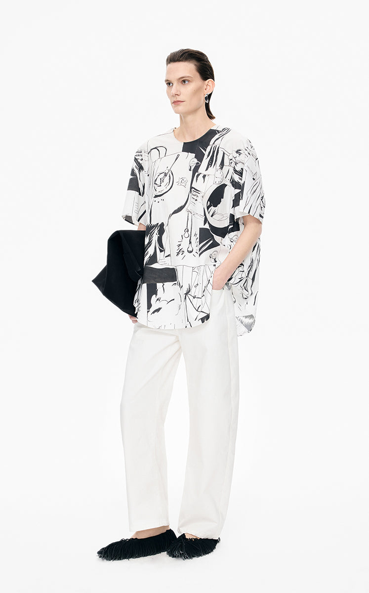 Pants / JNBY Relaxed Drawstring Banana Jeans