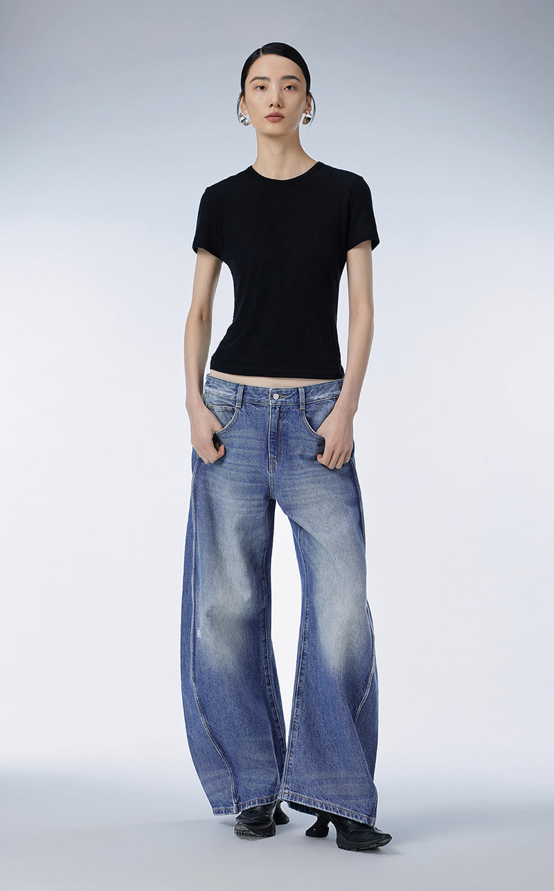 Pants / JNBY Cotton Wide Leg Track pants£¨Spring 24£?
