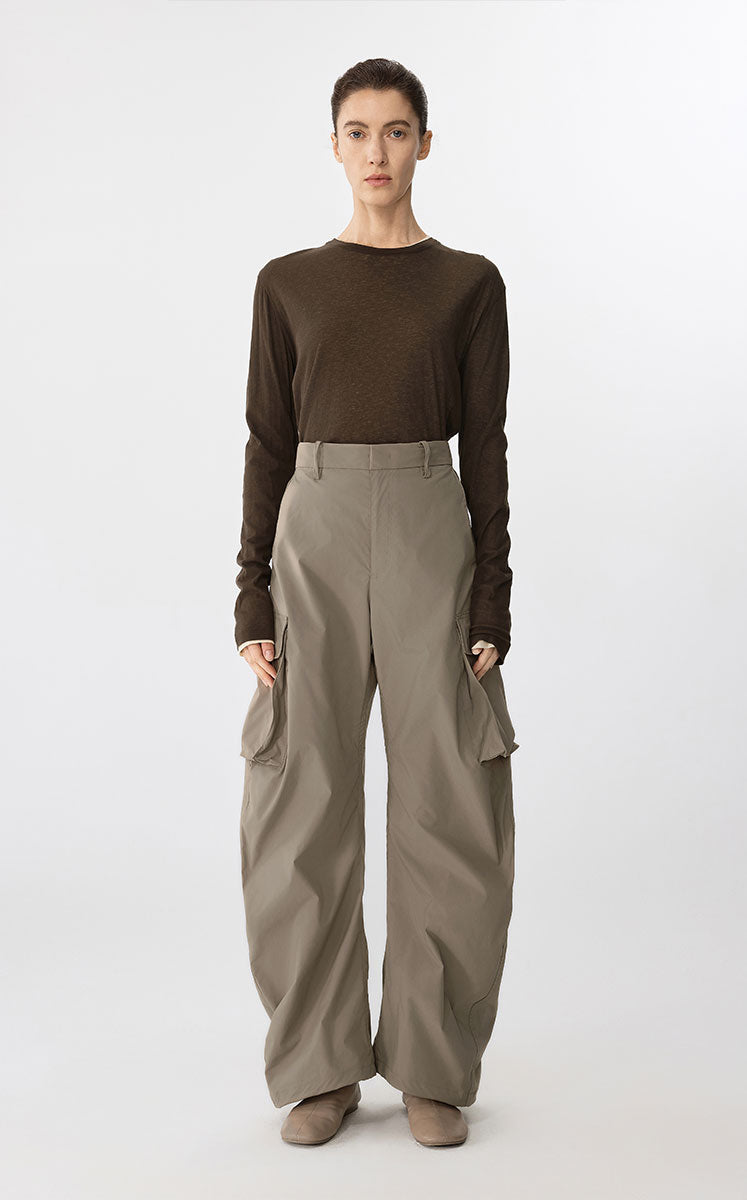 Pants / JNBY Utility Drawstring Hybrid Long Pants Dull brown