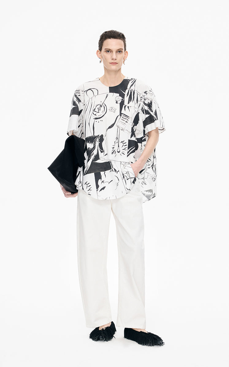Pants / JNBY Relaxed Drawstring Banana Jeans