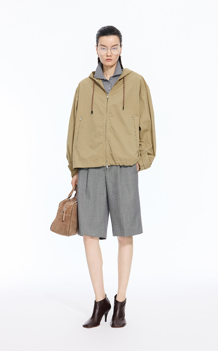 Jacket / JNBY Oversized Cotton Utility Jacket Yellow cardigan