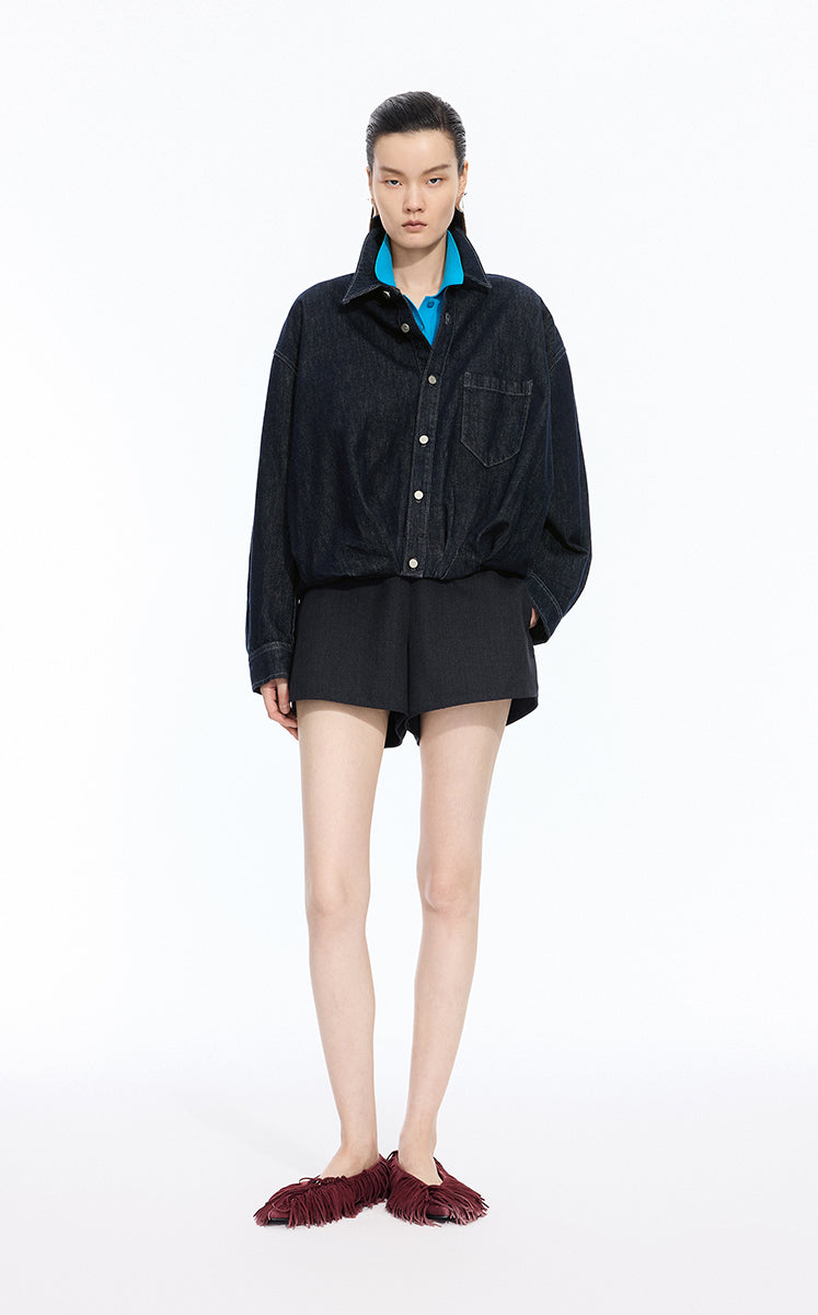 Jacket / JNBY Relaxed Vintage Denim Jacket blue