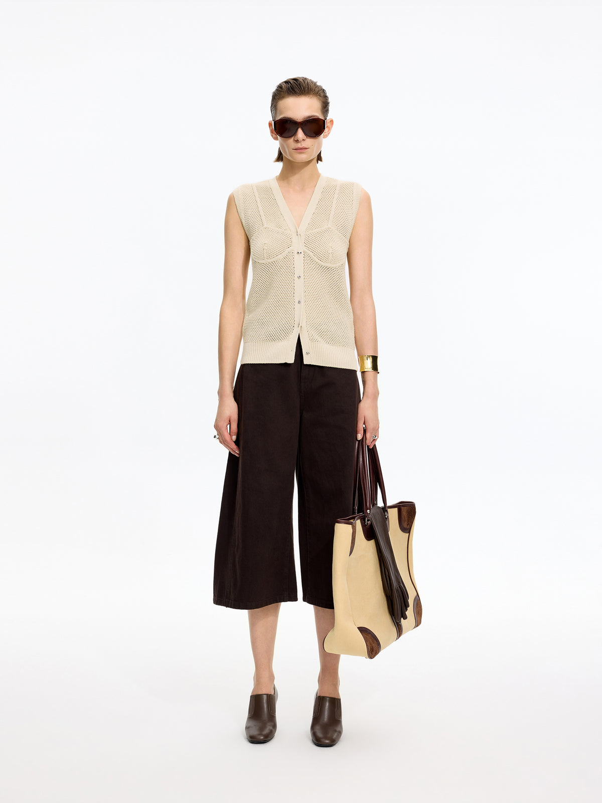 Vest / JNBY Washi Paper Blend Knit Vest