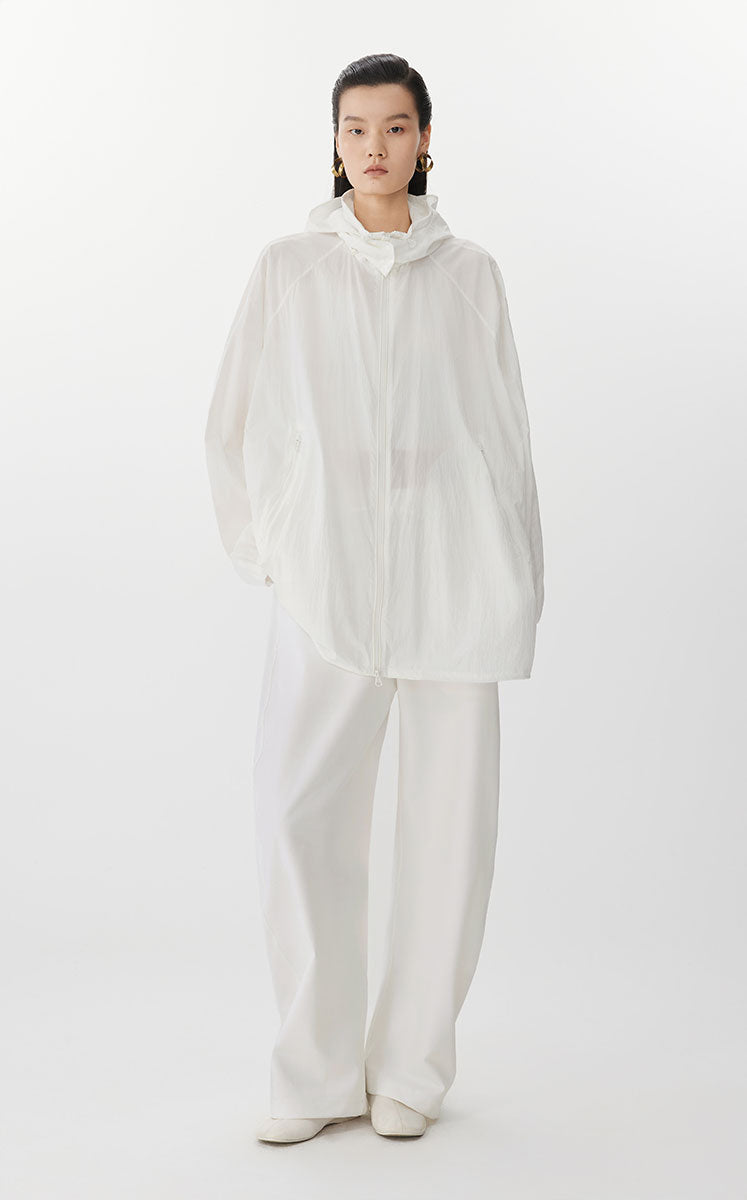 Coat / JNBY Oversize UV Protection Windbreaker Cool white