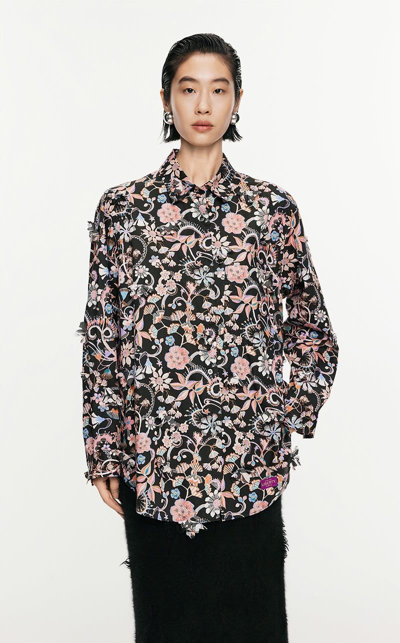 Shirt/JNBY Loose Fitting Pocket Long-sleeved Shirt