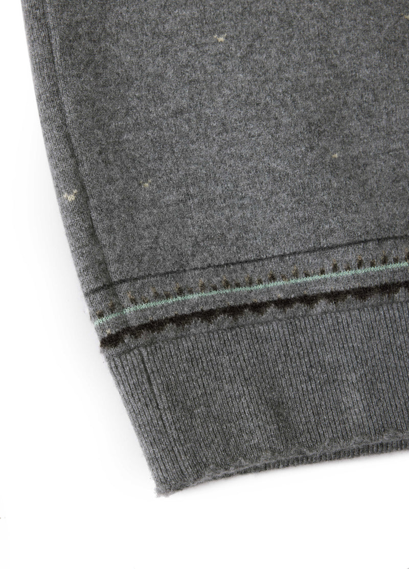 Cardigan / JNBY Merino Wool Cashmere Blend Jacquard Grey Mix-2