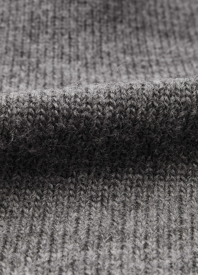 Cardigan / JNBY Wool Hooded Cropped Sweater Medium Heather Grey-2