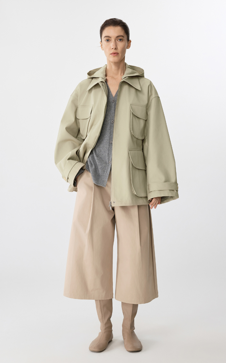 Coat / JNBY Oversized Blended Jacket Brown