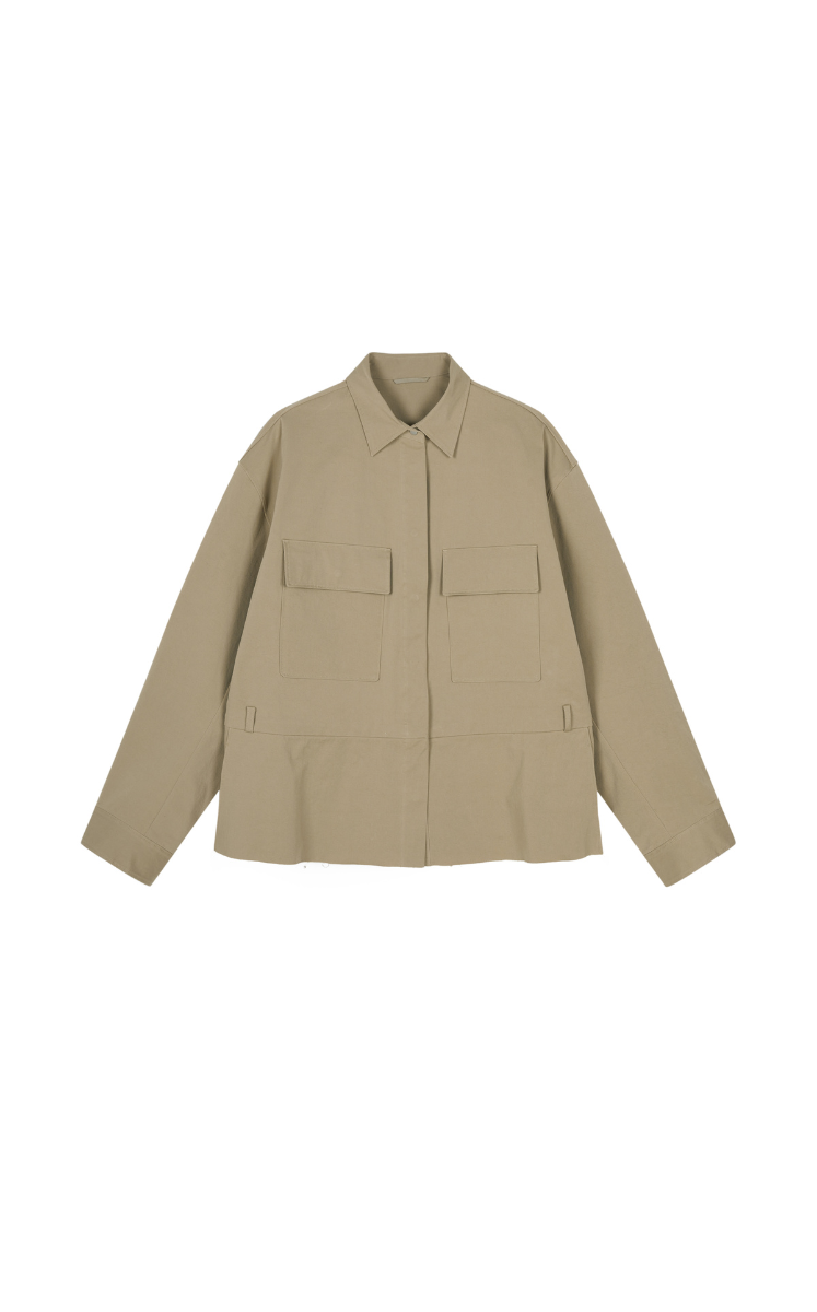 Coat / JNBY Oversized Cotton Jacket Brown