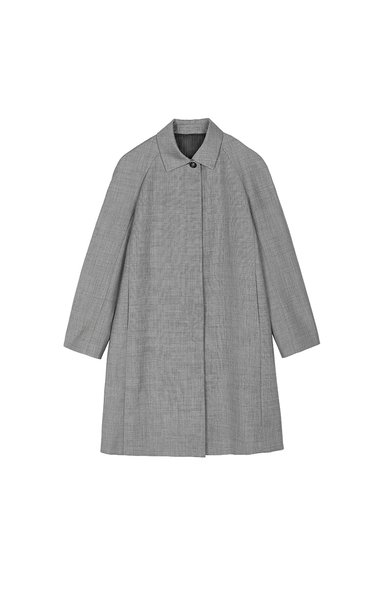Coat / JNBY Wool Blend Loose A-Line Trench Coat
