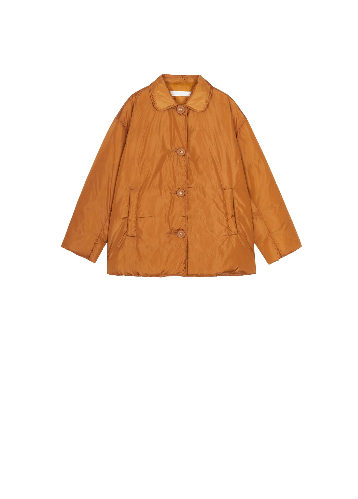 Coat / JNBY Oversized T-Shape Down Jacket with Italian Fabric Turmeric-1