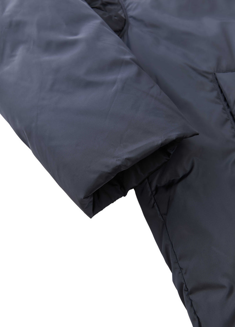 Coat / JNBY Oversized T-Shape Down Jacket with Italian Fabric Dark Blue-2