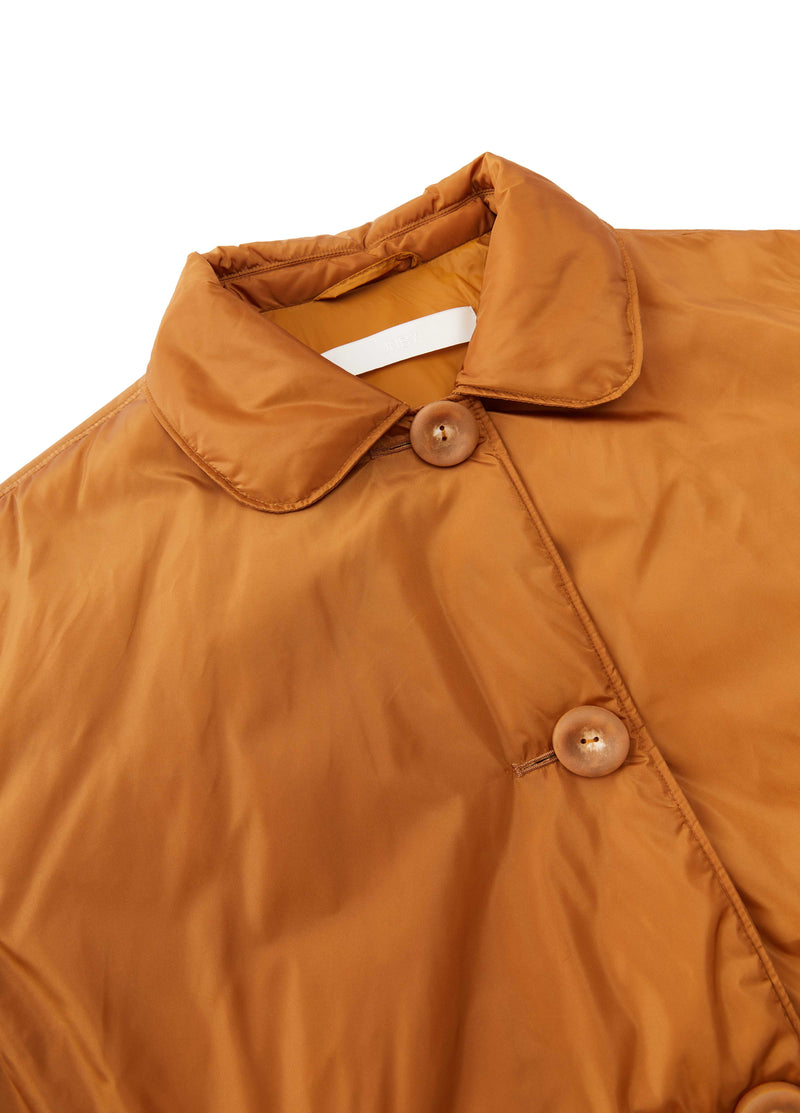 Coat / JNBY Oversized T-Shape Down Jacket with Italian Fabric Turmeric-1