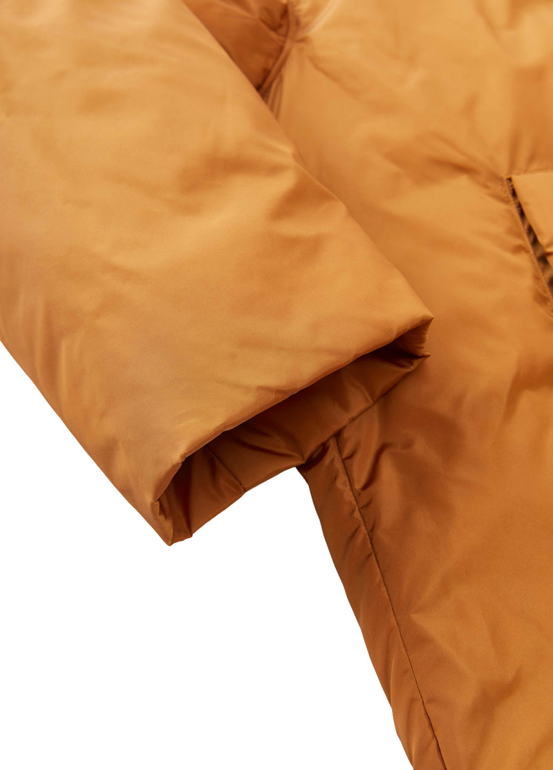 Coat / JNBY Oversized T-Shape Down Jacket with Italian Fabric Turmeric-1