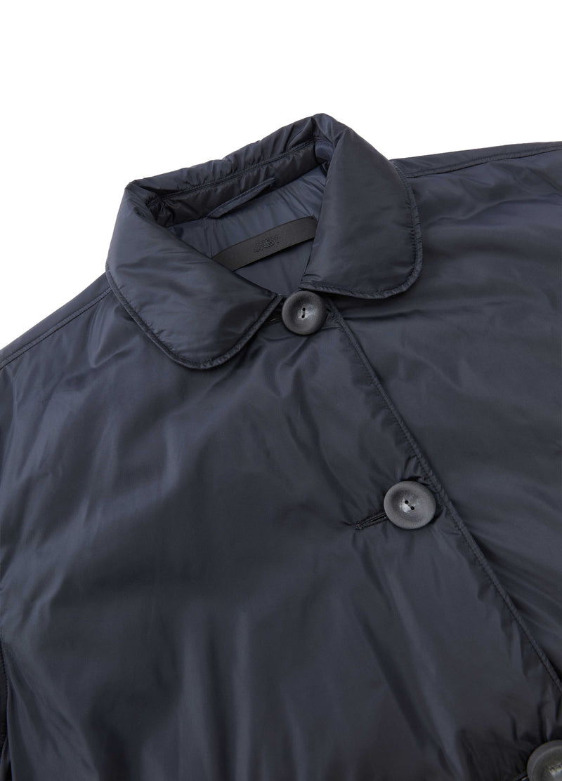 Coat / JNBY Oversized T-Shape Down Jacket with Italian Fabric Dark Blue-2