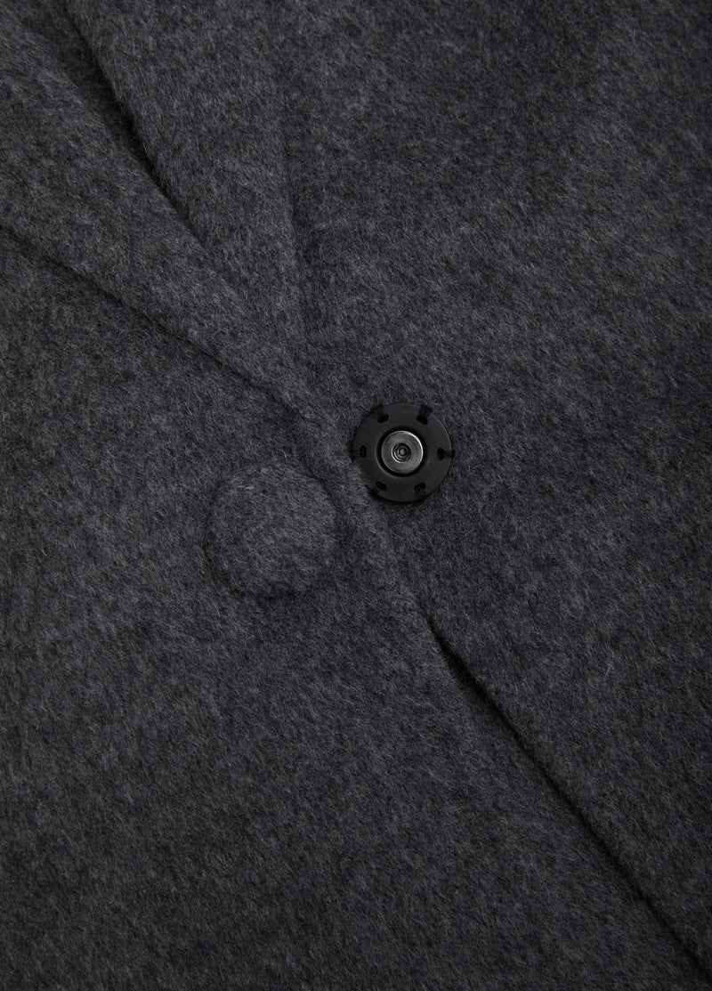 Coat / JNBY Oversized Wool Double-Face Blazer Heather Grey-1