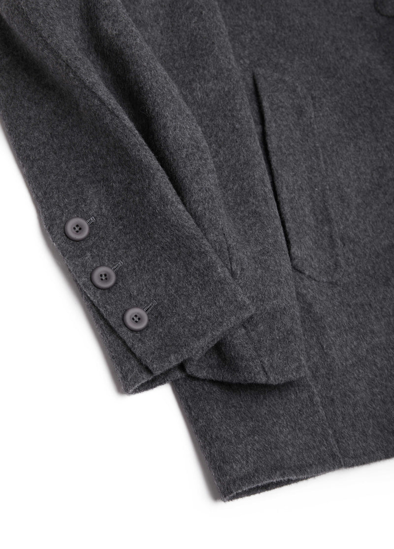 Coat / JNBY Oversized Wool Double-Face Blazer Heather Grey-1