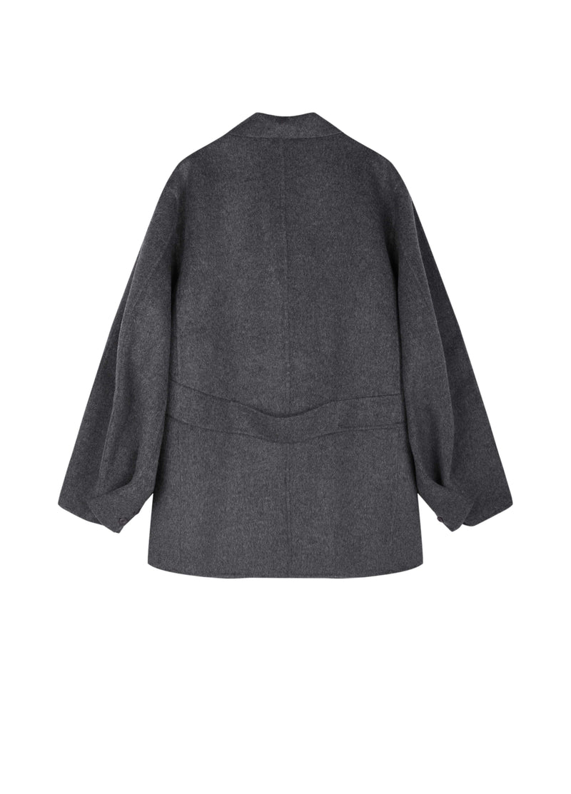 Coat / JNBY Oversized Wool Double-Face Blazer Heather Grey-1