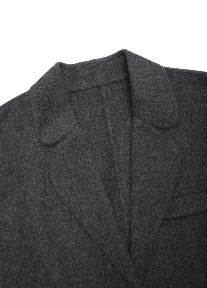 Coat / JNBY Oversized Wool Double-Face Blazer Heather Grey-1