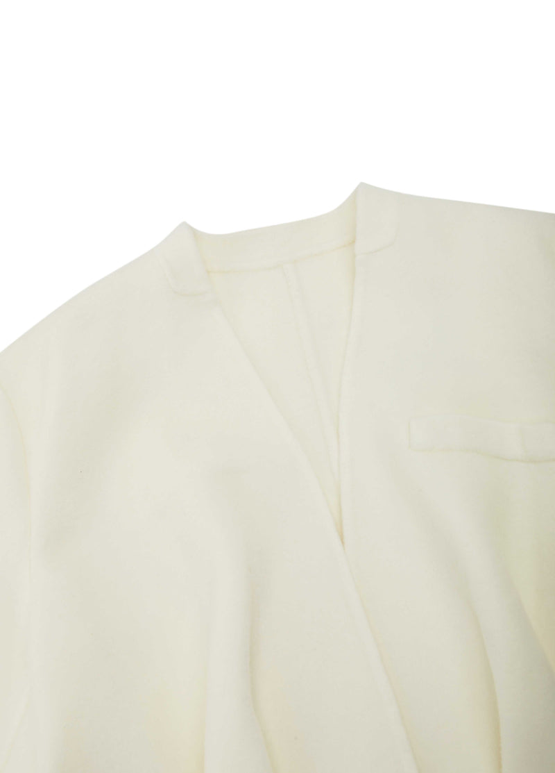 Coat / JNBY Wool Double-Faced X-Silhouette Blazer ivory white-1