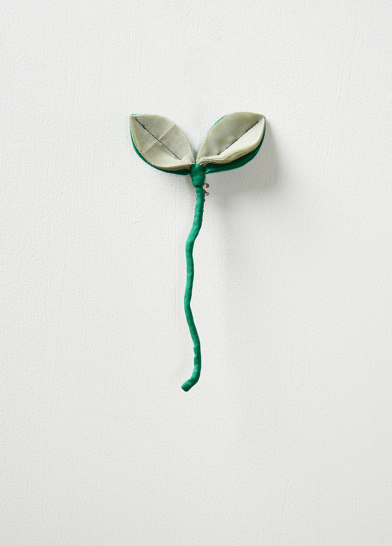 Brooch / JNBY Woven Fabric Pin Badge Green M