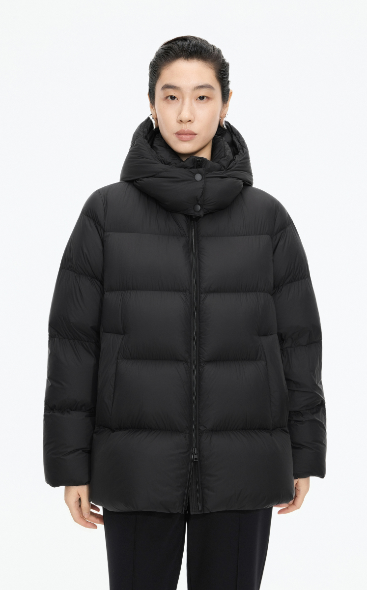 Down Coat / JNBY A-Line Detachable Hooded Down Coat