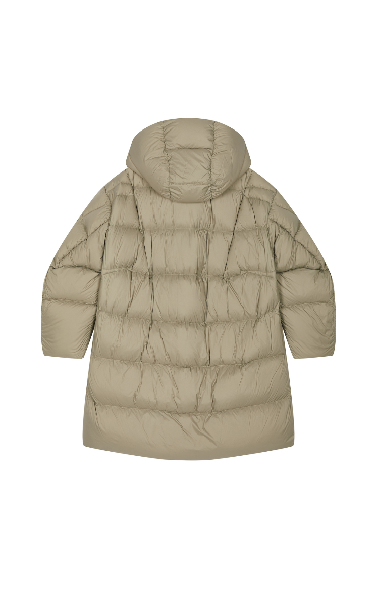 Down Coat / JNBY Deconstructed A-line Hooded Long Down Coat