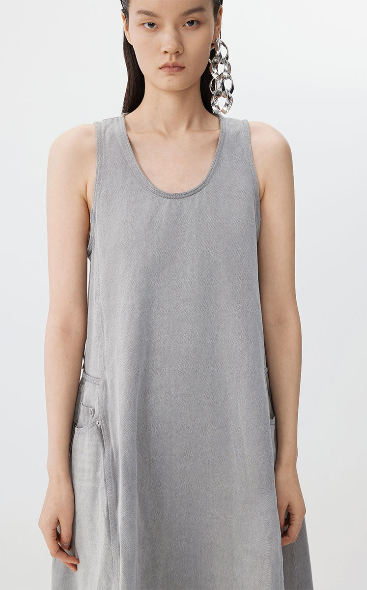 Dress / JNBY Colorful Denim Sleeveless Dress