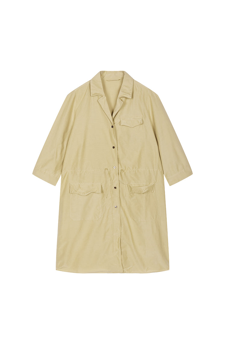 Dress / JNBY Cotton Silk A-Line Short Sleeve Dress