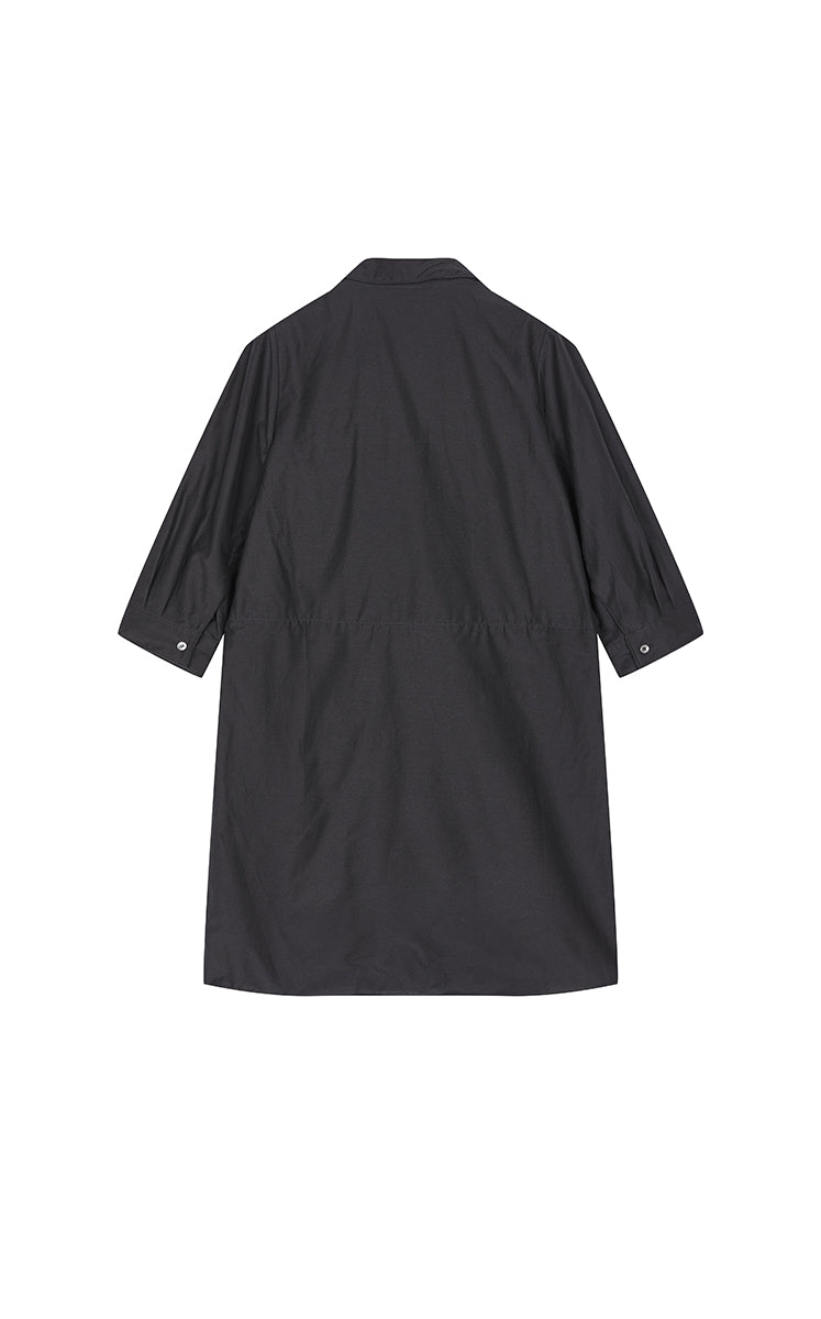 Dress / JNBY Cotton Silk A-Line Short Sleeve Dress