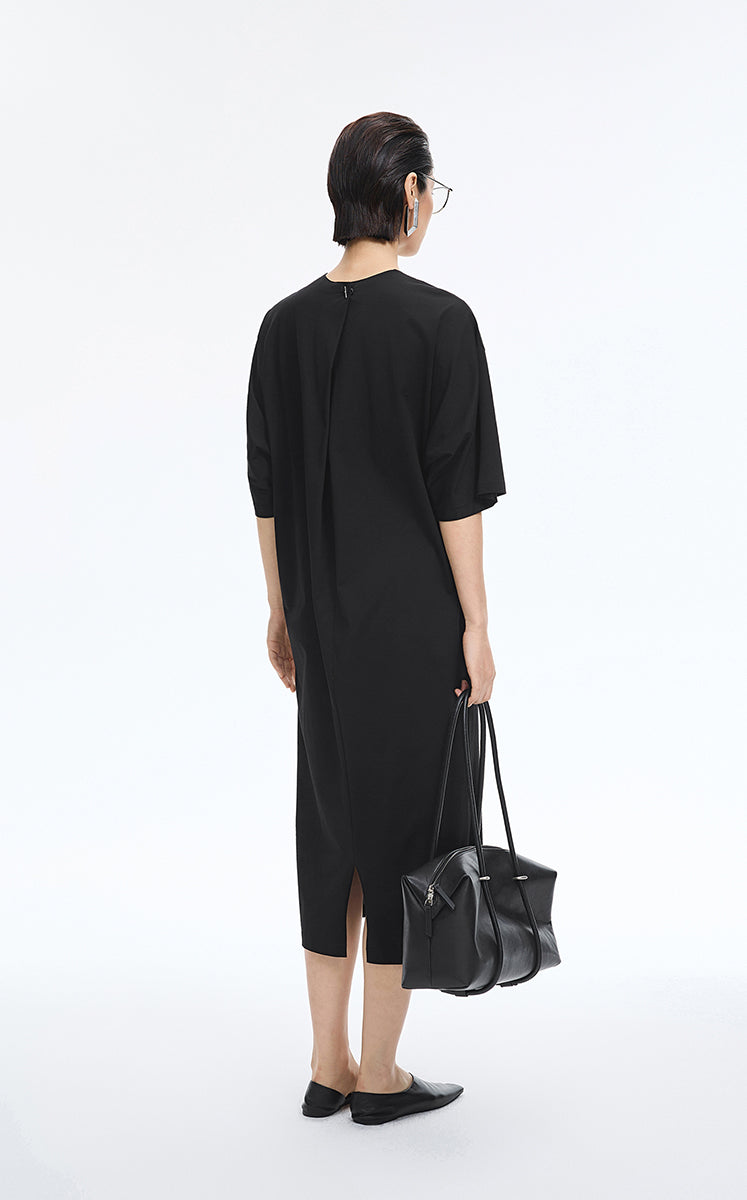 Dress / JNBY Relaxed Short-Sleeve Cotton Dress