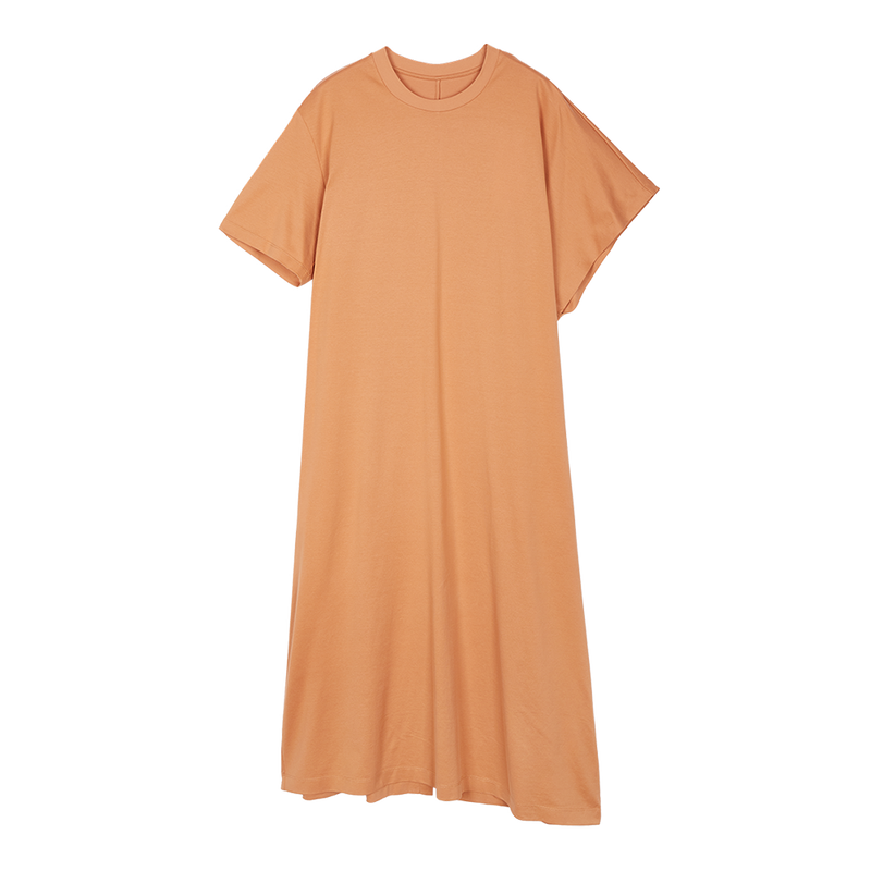 Dress / JNBY Mercerized Cotton Short Sleeve Maxi Dress Burnt Orange-2