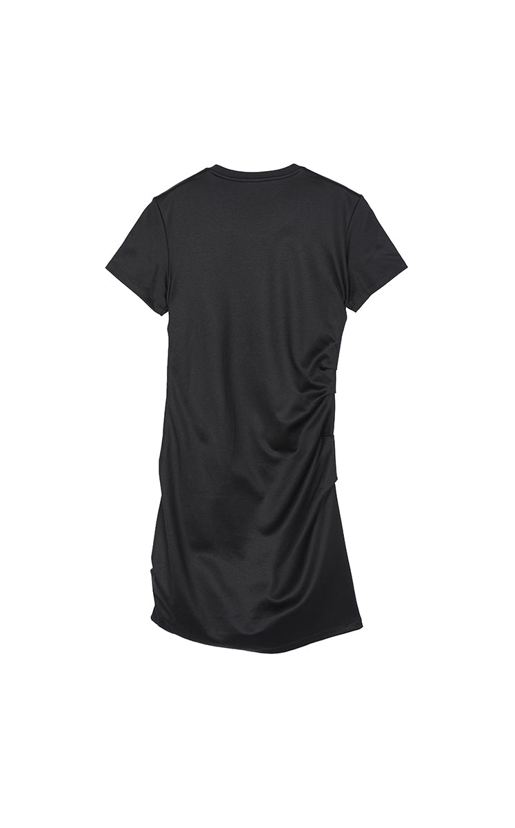 Dress / JNBY Ruched Waist Cotton-Blend Dress Black-1