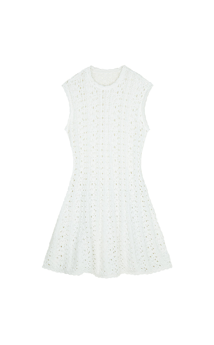 Dress / JNBY Sleeveless Knit A-Line Dress Off White-2