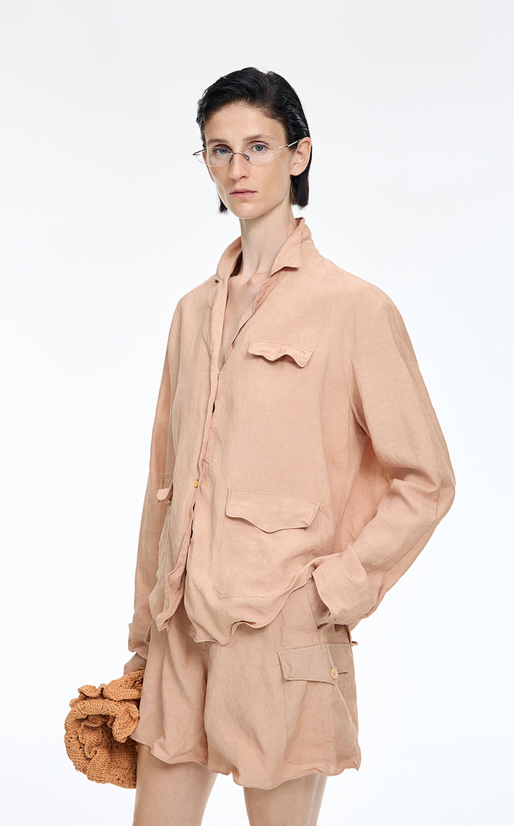 Jacket / JNBY Twist Linen Blend Relaxed Jacket