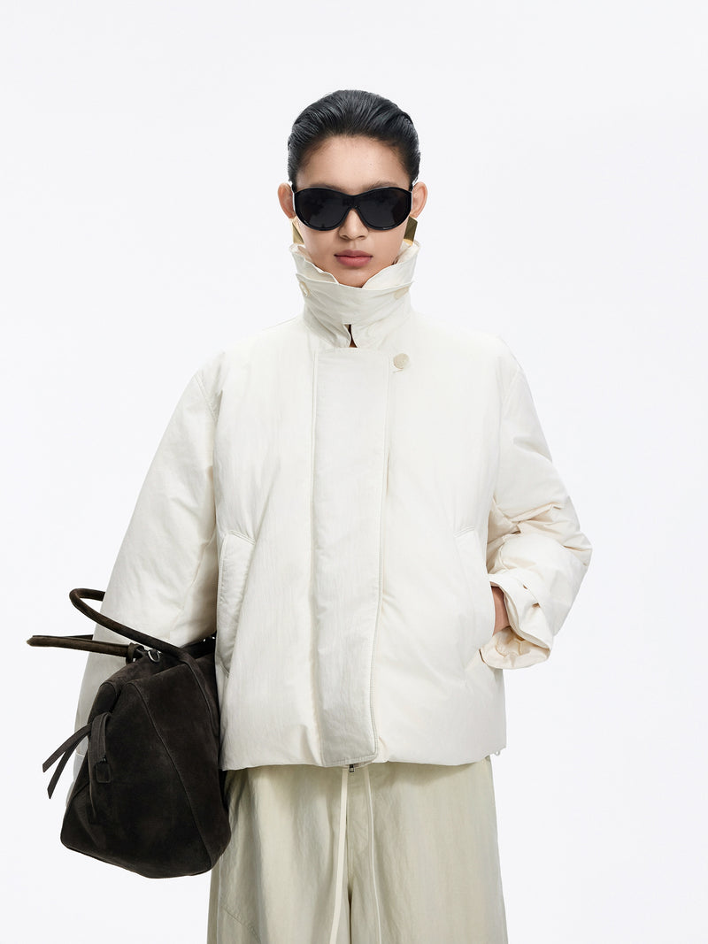 Jacket / JNBY Oversized Short Down Puffer with Drawstring