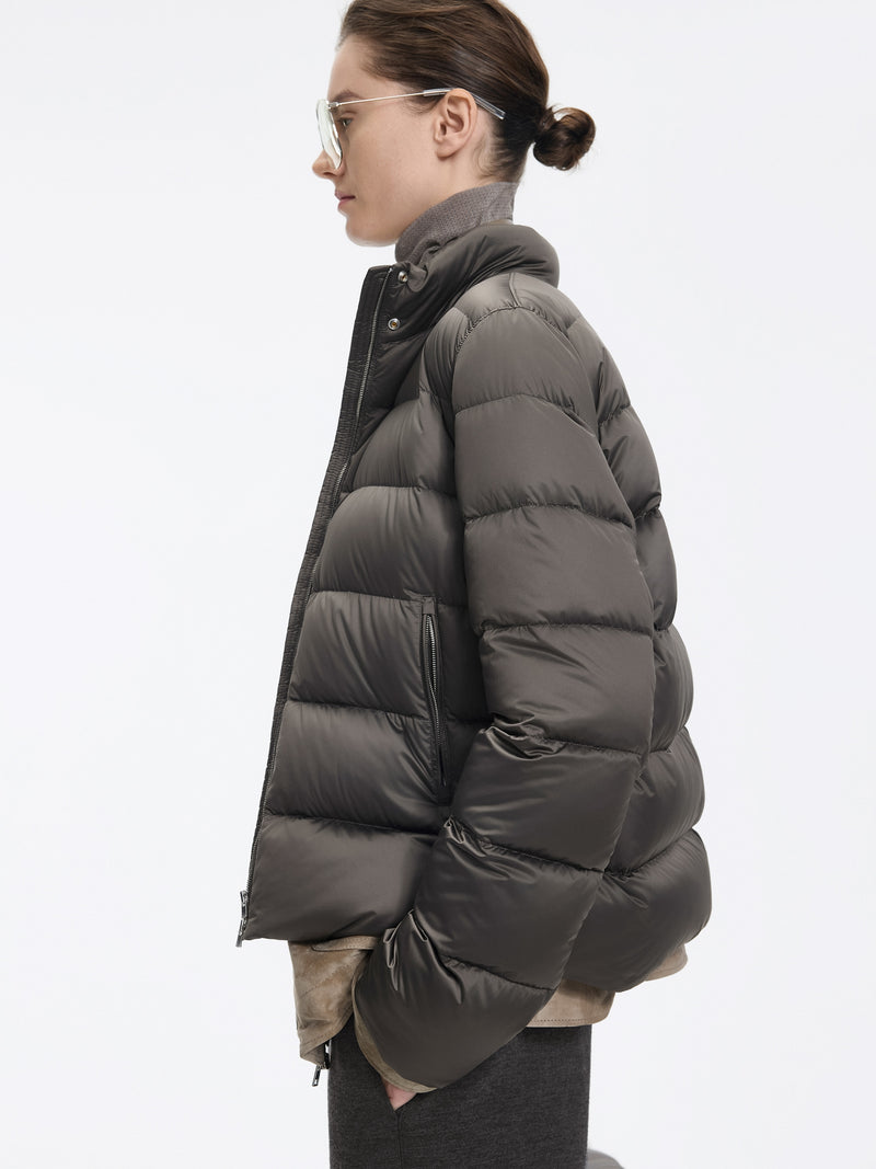 Jacket / JNBY Short Down Puffer with Stand Collar