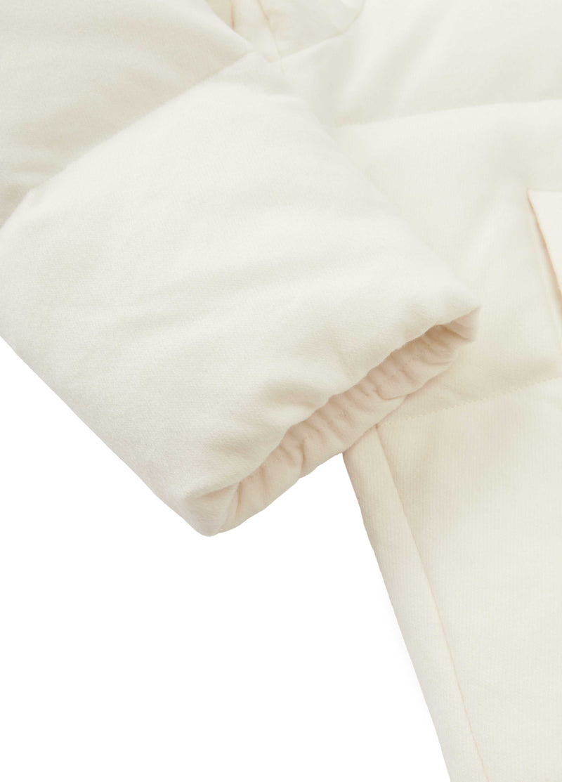 Jacket / JNBY Wool Cashmere Down Puffer Cream White-2