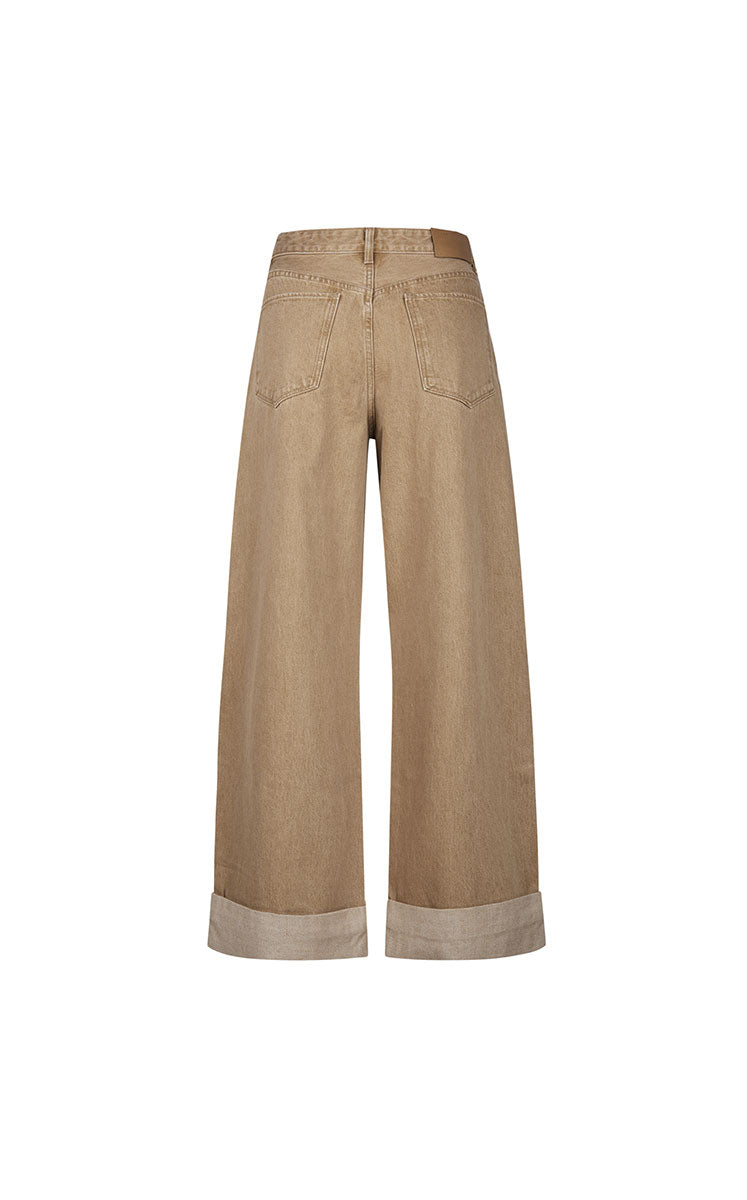 Jeans / JNBY Straight Leg Cuffed Denim Pants