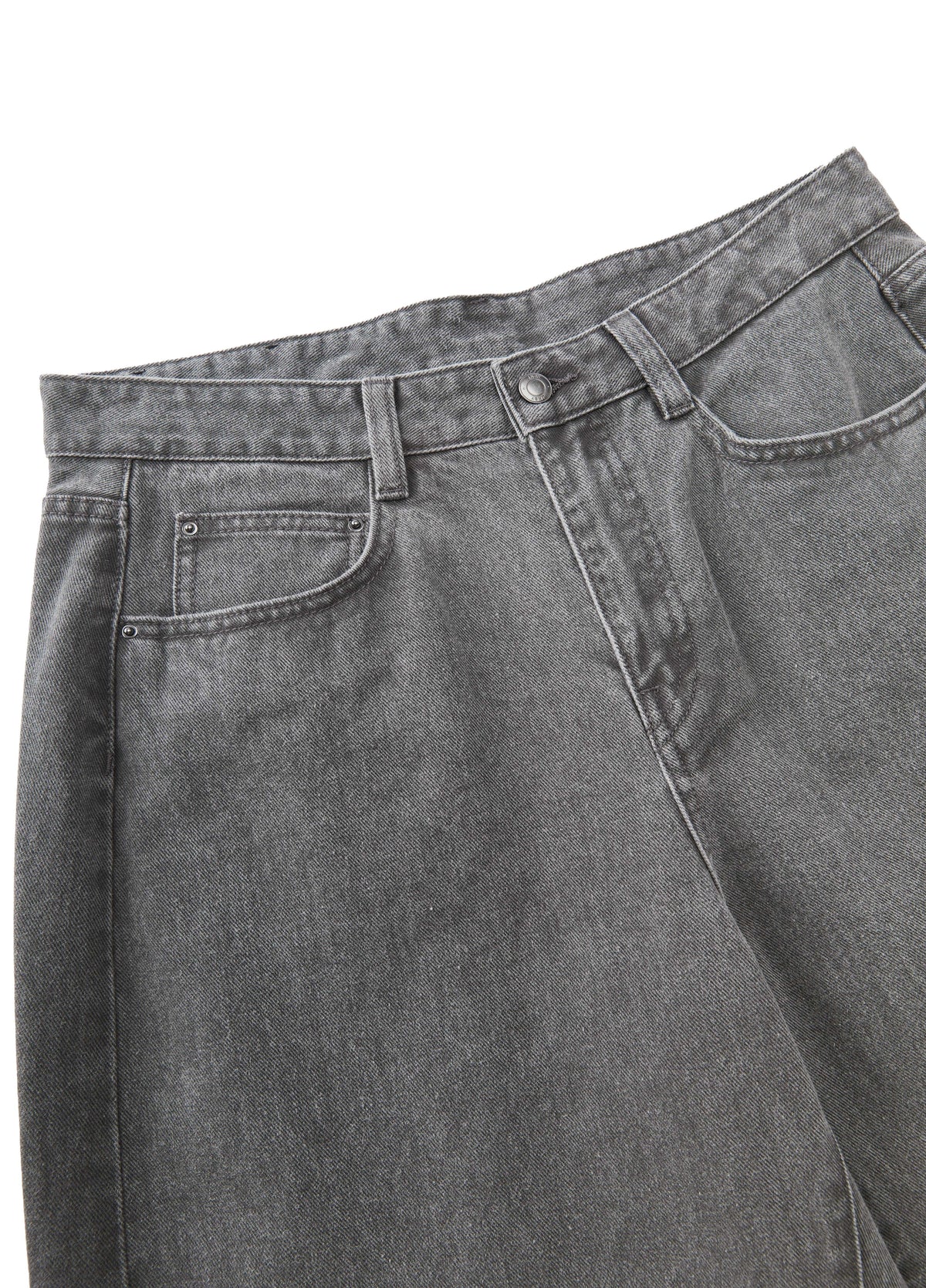Jeans / JNBY Imported Cotton Banana Cut Denim Trousers Carbon Black-2