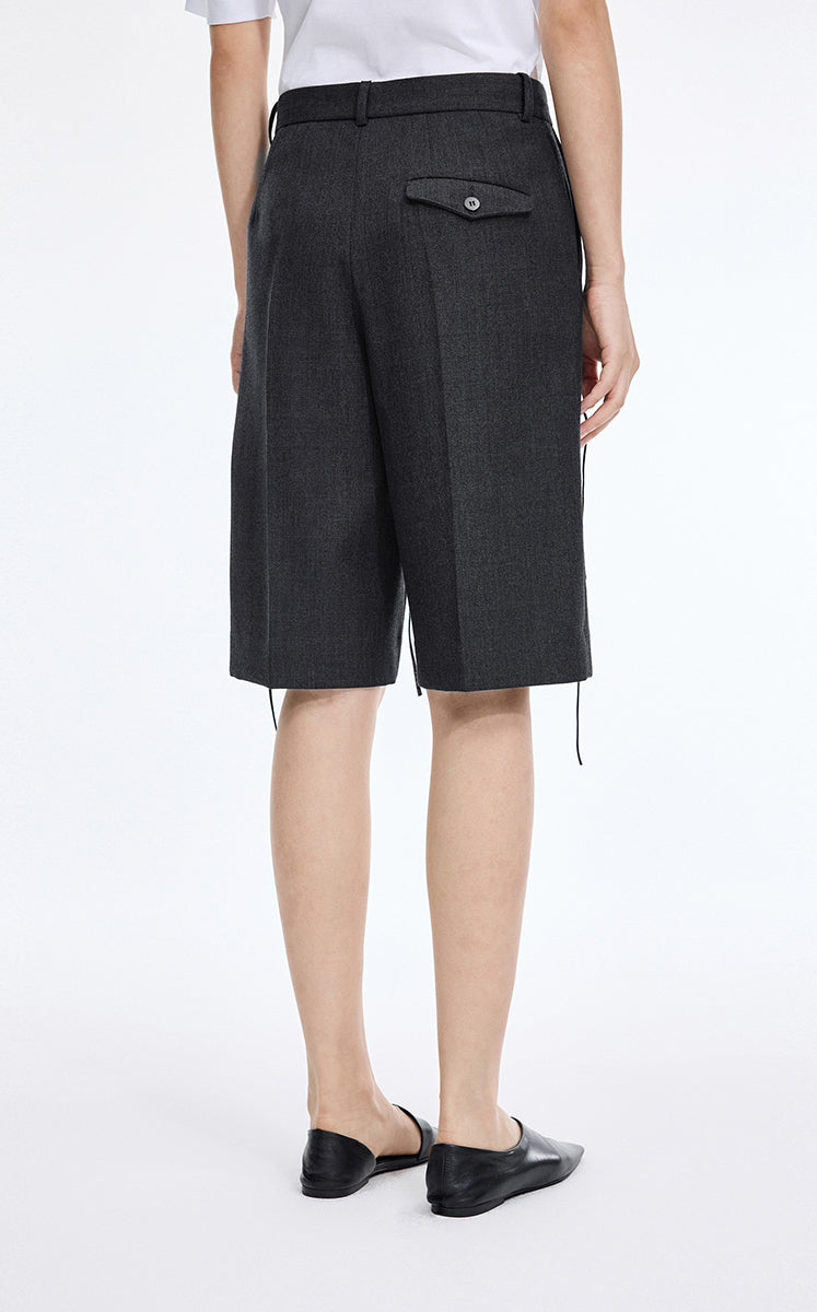 Pants / JNBY A-Line Wool Fringe Cropped Pants