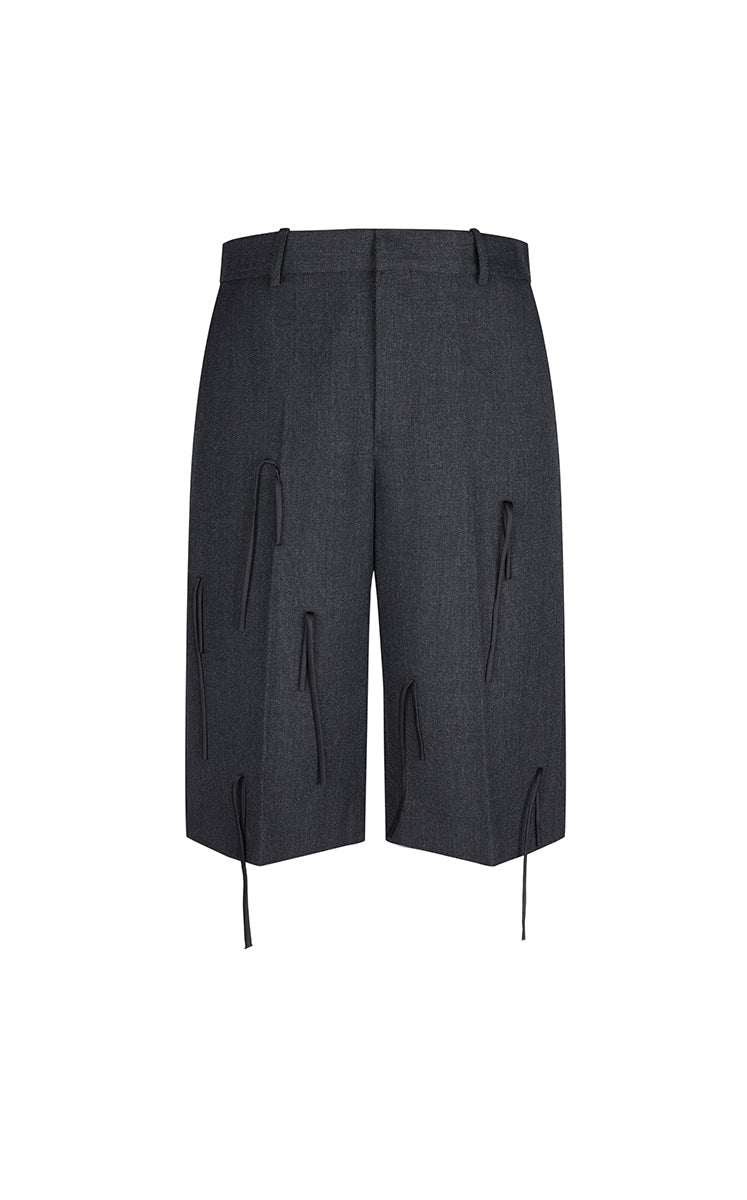 Pants / JNBY A-Line Wool Fringe Cropped Pants