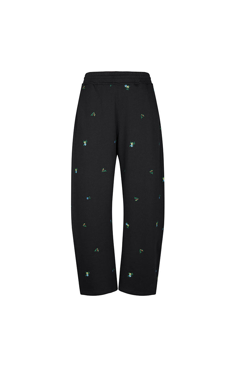 Pants / JNBY Cotton Watercolor Floral Drawstring Pants