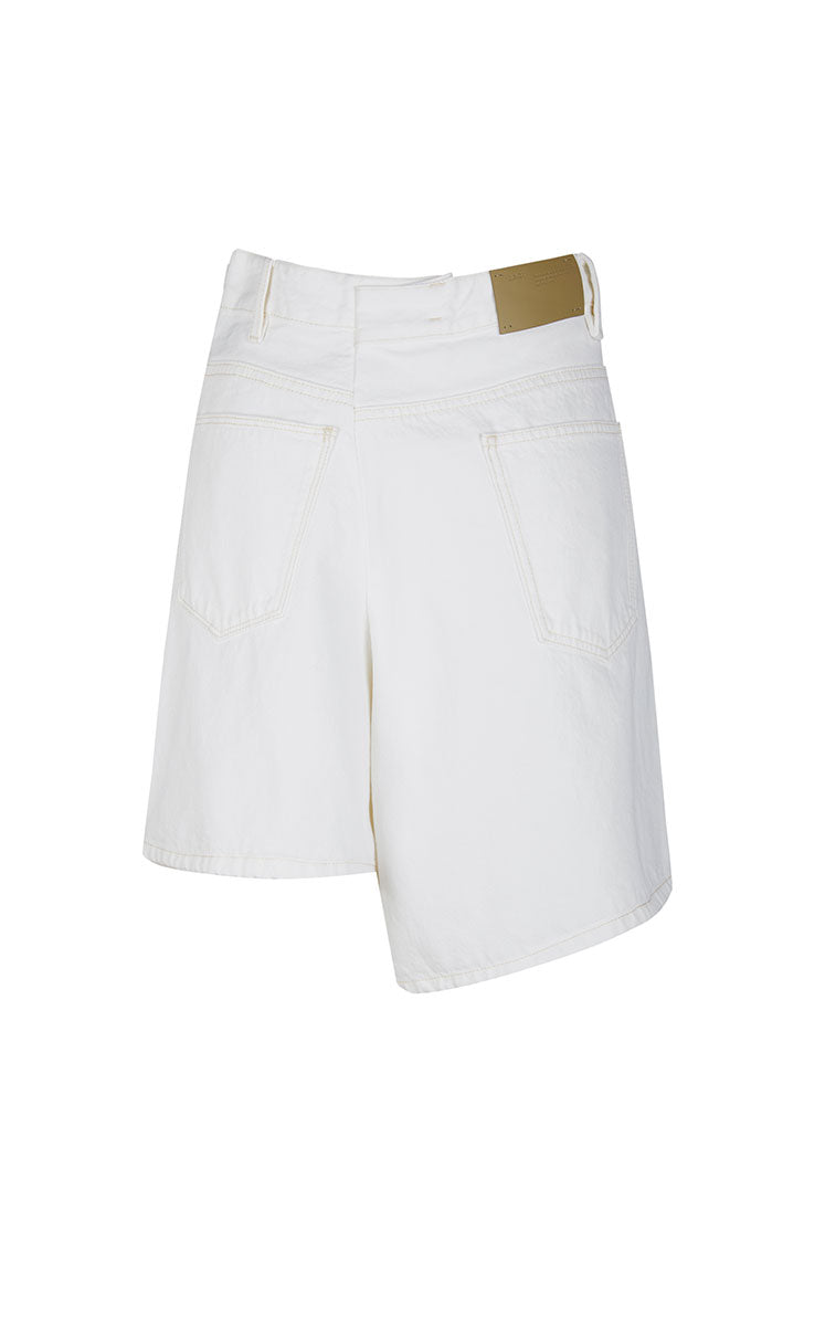Skirt / JNBY Deconstructed A-Line Denim Skort