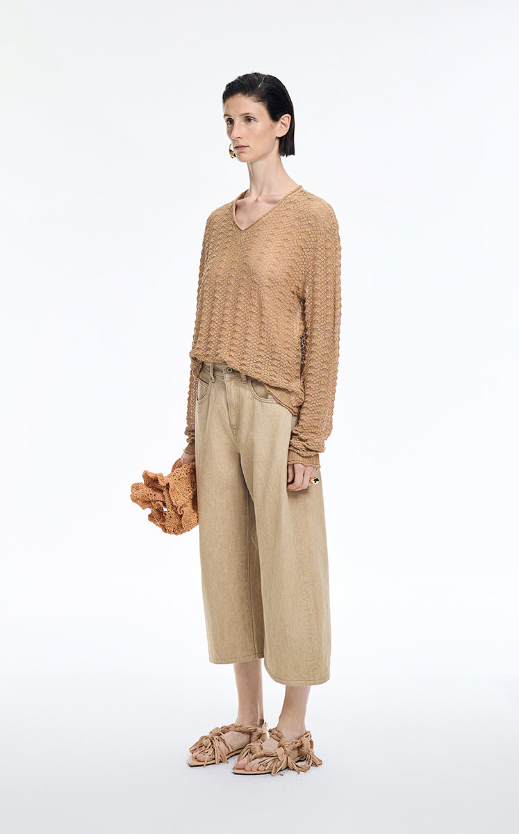 Pants / JNBY High-Waist Ankle-Length Banana Jeans